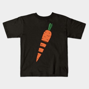 Geometric Carrot Artwork - Warhol Vegetables (Vegetarian or Vegan Idea) Kids T-Shirt